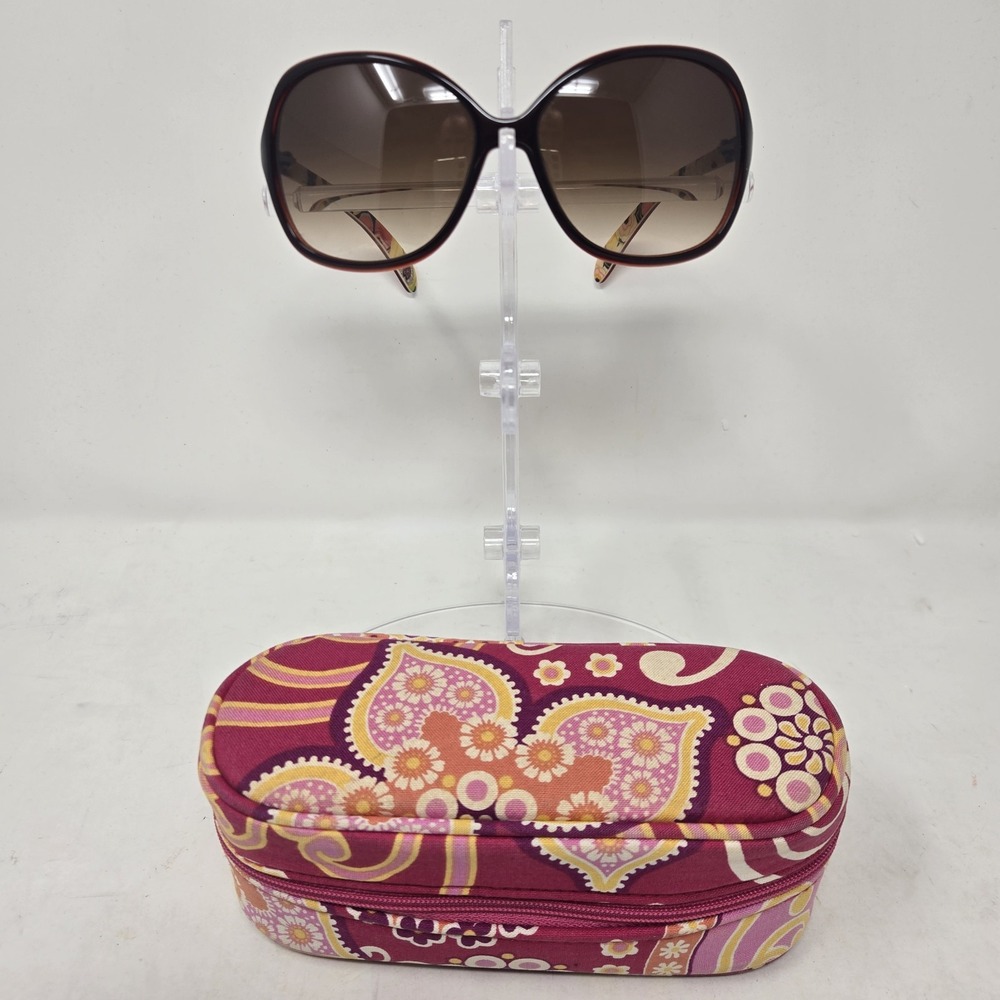 Vera Bradley Women's Lucy Buttercup Pattern Sunglasses & Case
